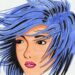 Comic girl marker art